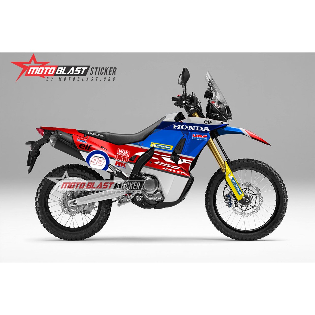 Decal stiker motor CRF250L Rally HRC fullbody motoblast
