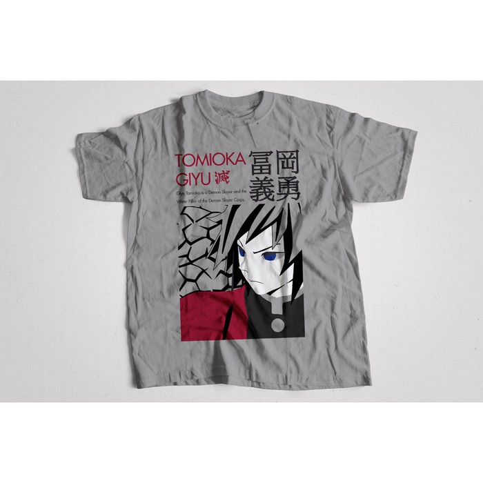 Kaos Anime Kimetsu No Yaiba Demon Slayer Tomioka Giyuu Bio Chara