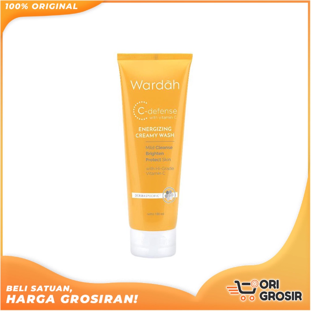 ORI Grosir Wardah C-Defense Energizing Creamy Wash | C Defense Energizing Creamy Wash
