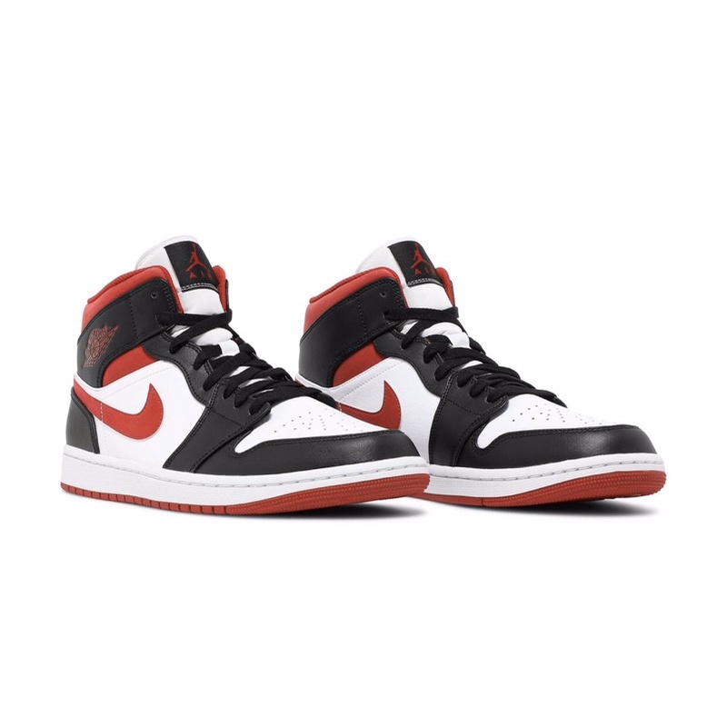 jordan 1 mid black red gym