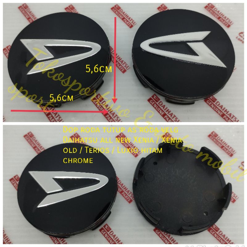 Dop roda tutup as roda Tutup velg tutup dop Daihatsu all new Xenia Terios Luxio Xenia old hitam