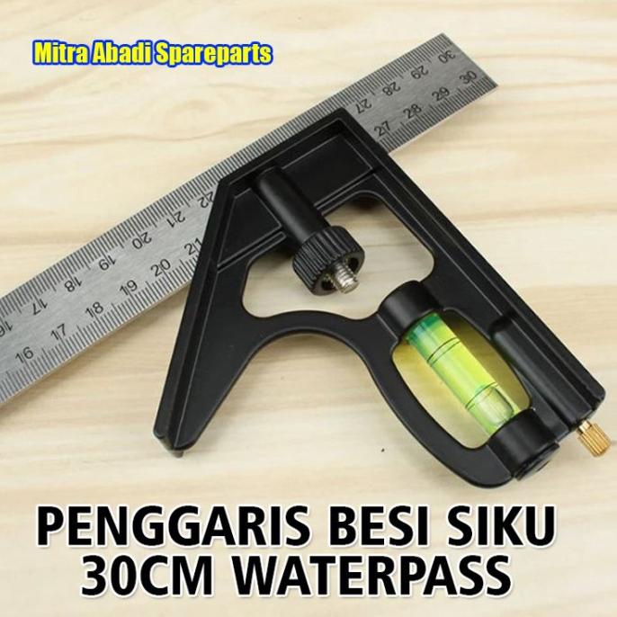 

Penggaris Besi Sudut / Penggaris Besi Siku WATERPASS 30 cm 30cm
