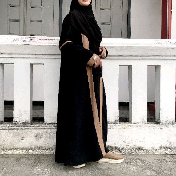 Abaya Black "West Abaya" | Abaya Polos | Abaya Casual
