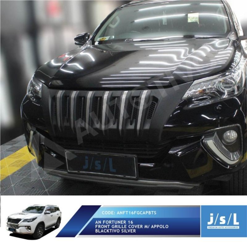 JSL Appolo Grill Depan All New Fortuner 2016 Front Grille Black Silver