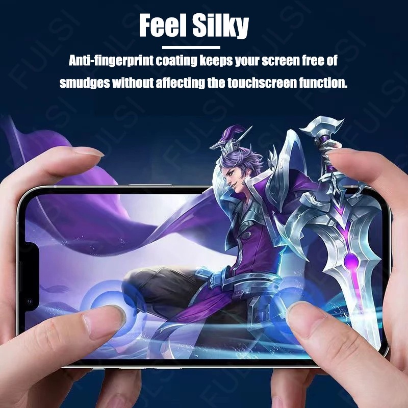 Pelindung Layar Tempered Glass Anti Debu Untuk iPhone 14 Pro Max 13 Pro Max 12 11 Pro Max Mini X Xs Max XR