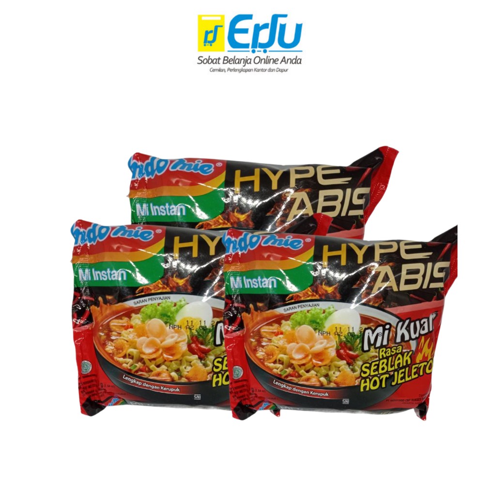 

Indomie Rasa Seblak Hot Jeletot Paket 3 Pcs