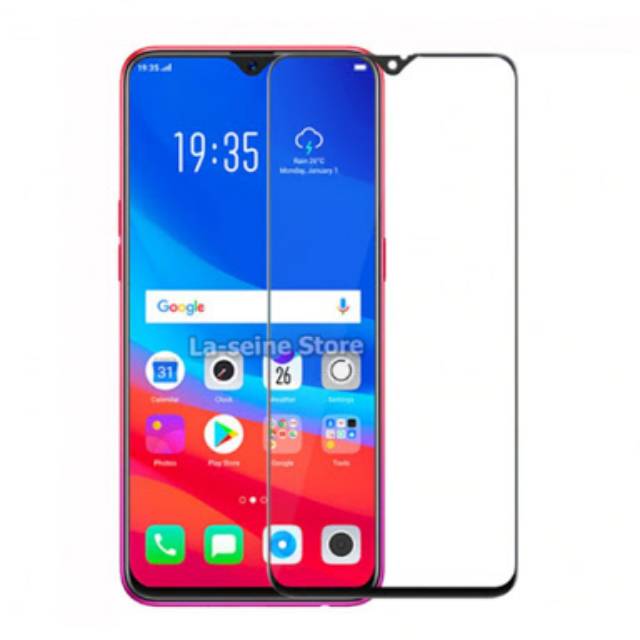 Tempered glass Full cover Oppo A78 A96 A16e A16k A55 A76 F9 A7 A5S A12 A11k Full Lem Screenguard anti gores kaca