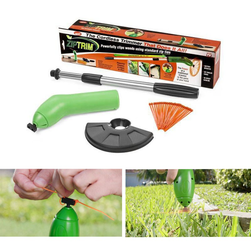 COD ✅ Alat Potong Rumput Portabel Zip Ties ZipTrim Cordless Trimmer Mesin Pemotong Pemangkas Rumput Taman Alat Potong Rumput