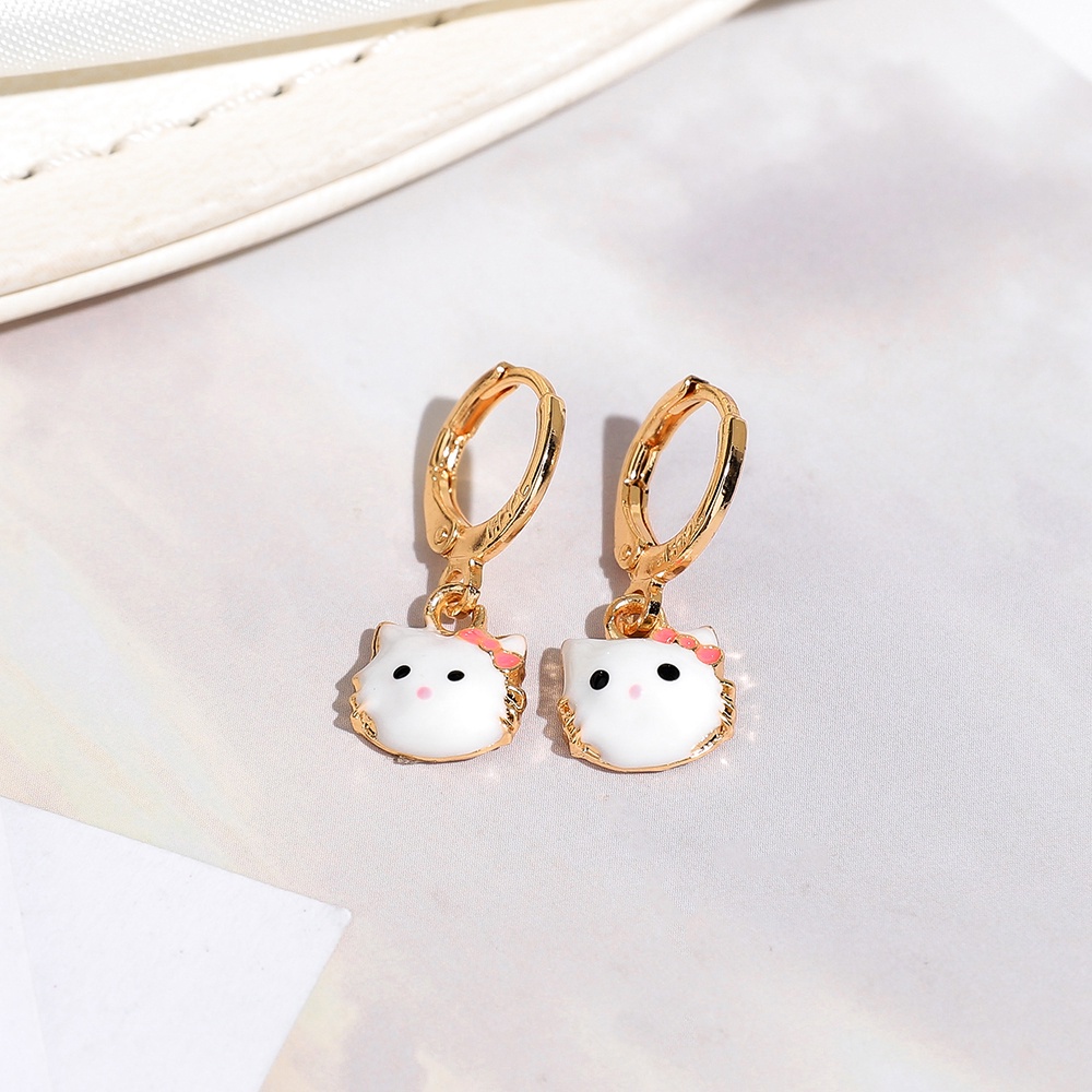 hellokitty set perhiasan anak titanium karat kalung gelang anting anti wanita D422