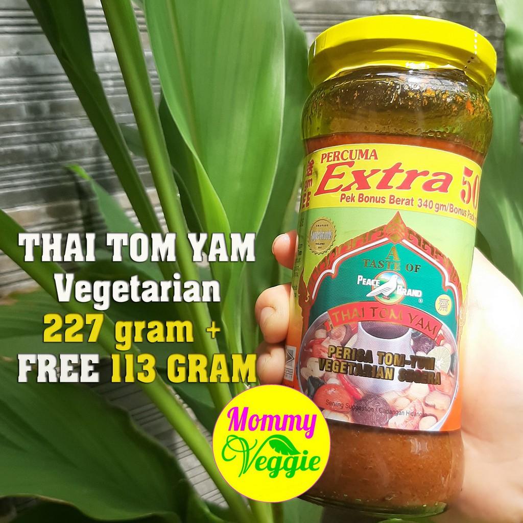 

TOMYAM VEGETARIAN | BUMBU TOMYAM VEGETARIAN | TOMYAM THAILAND | 227 GRAM FREE 113 GRAM