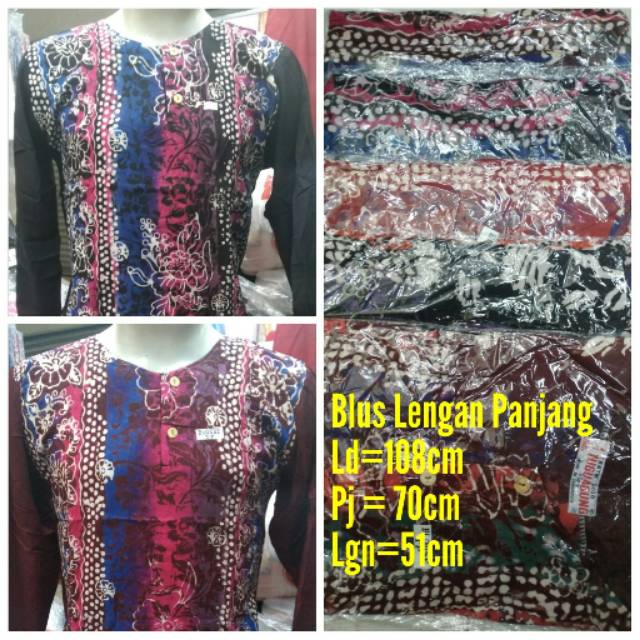 UPDATE TERBARU Baju Lengan Panjang Corak Bangkok Random