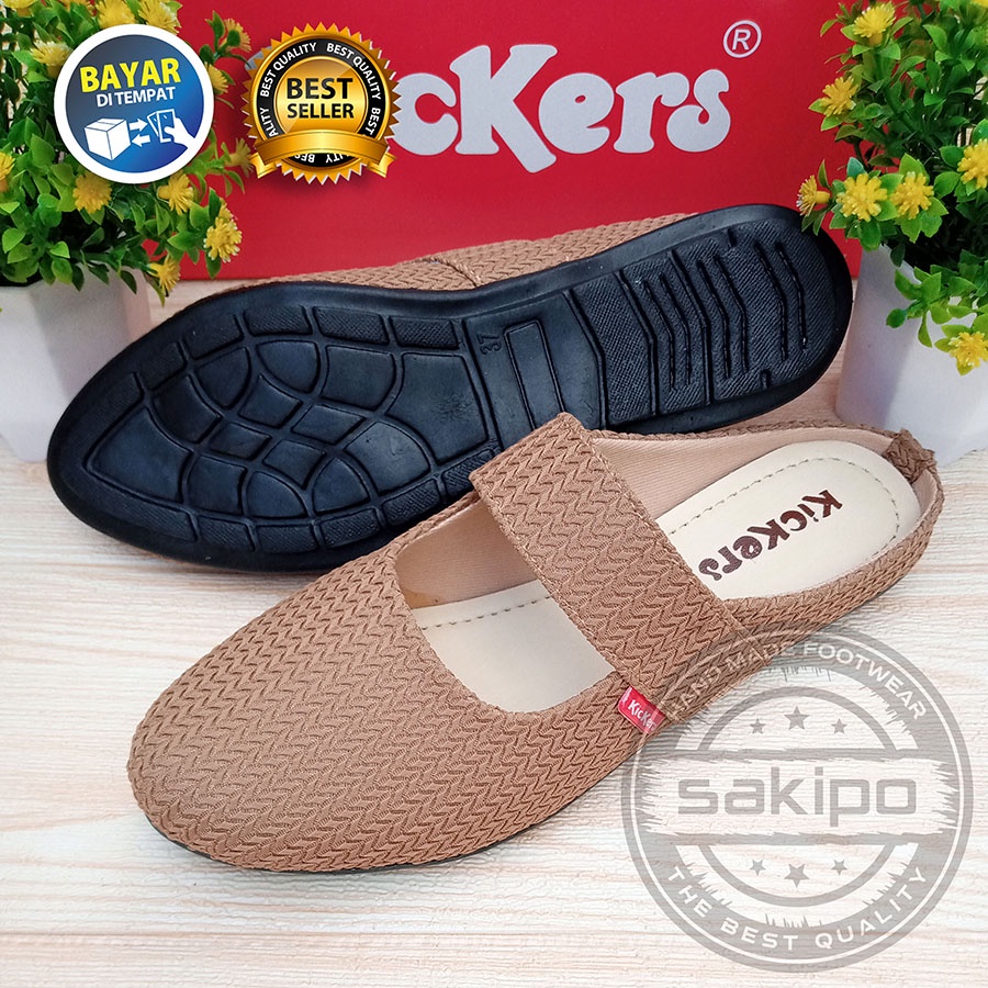 PROMO 12.12 BIRTHDAY SALE FLAT SHOES WANITA DEWASA REMAJA SLOP RAJUT KICKERS TRENDI NYAMAN DIPAKAI TERMURAH TERBARU TAMPIL CANTIK MENAWAN / SAKIPO