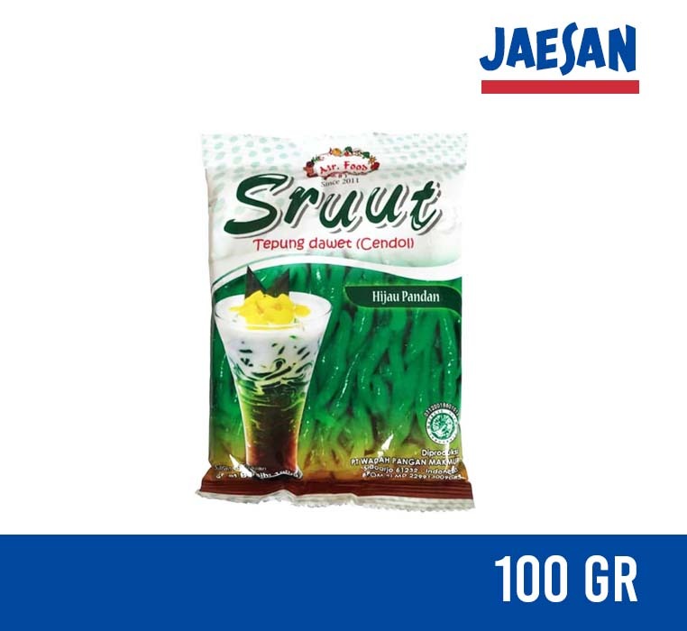 

Tepung Dawet Sruut 100gr Pandan Hijau