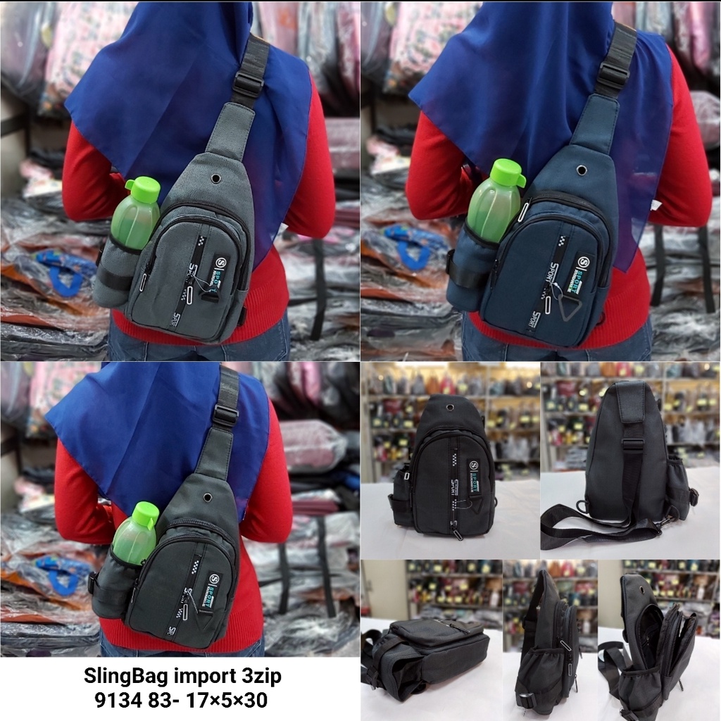 Tas import selempang slingbag pria