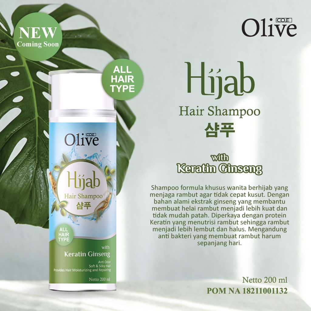 READY! SYB OLIVE HIJAB SAMPO CONDITIONER | OLIVE SHAMPOO HIJAB KERATIN GINSENG | SAMPO OLIVE HIJAB NEW