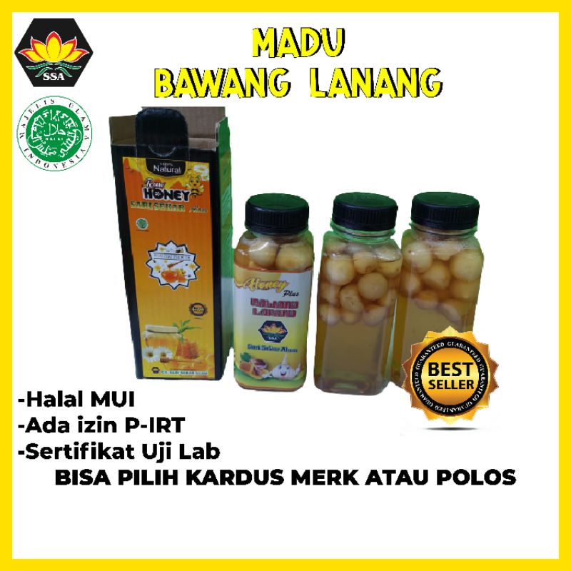 PROMO Madu bawang lanang / bawang tunggal 350 gram free dus box