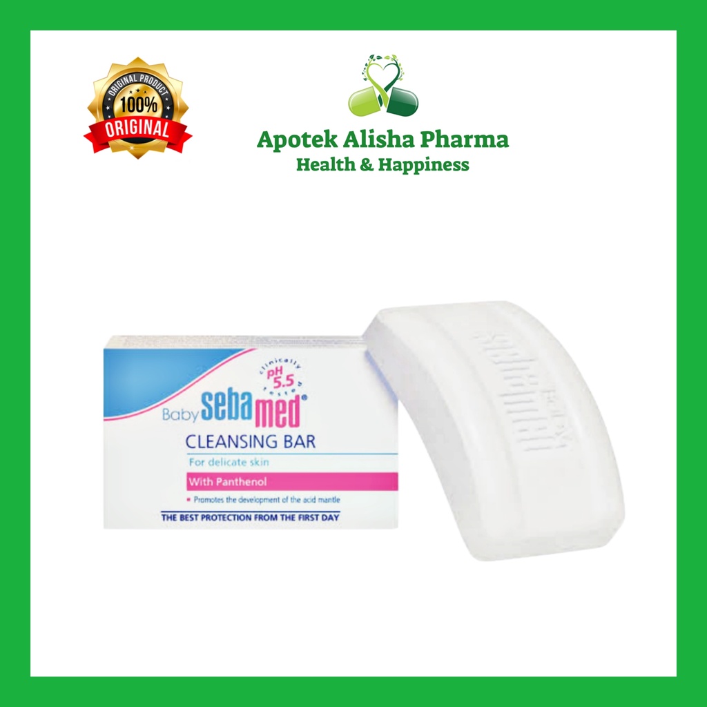 SEBAMED BABY CLEANSING BAR 100gr - Sabun untuk Membersihkan dan Menjaga Kelembaban Kulit Bayi