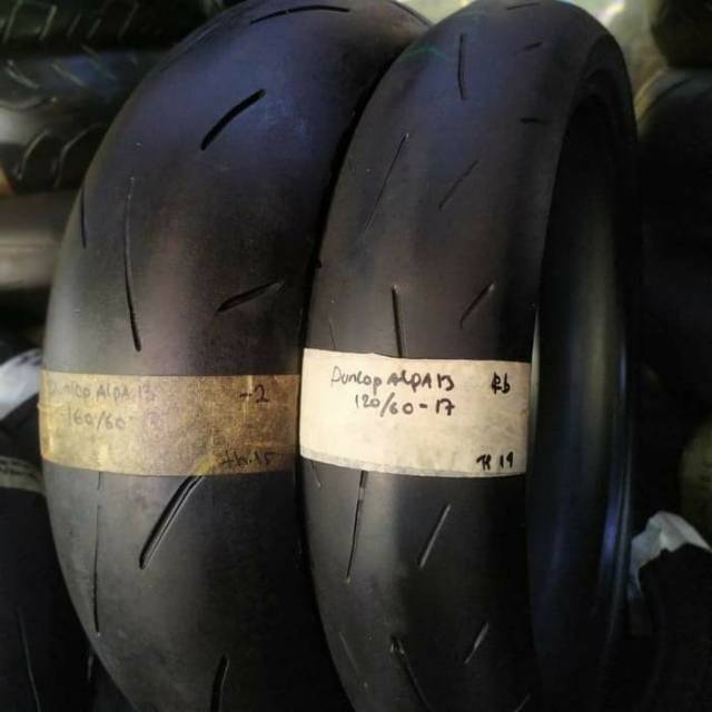 Ban dunlop alpha 13 uk120/60-17 dan uk150/60-17