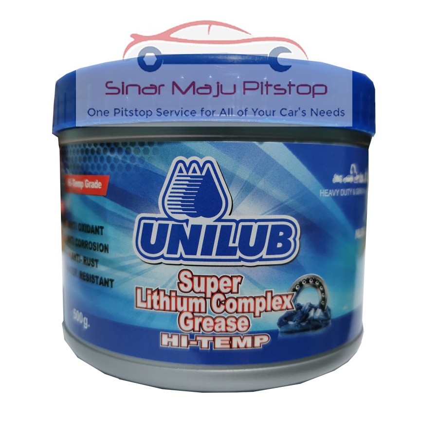 Unilub Super Lithium Complex Hi Temp Grease 500 Gram Original - Gemuk Pelumas Grease Warna Biru BLUE