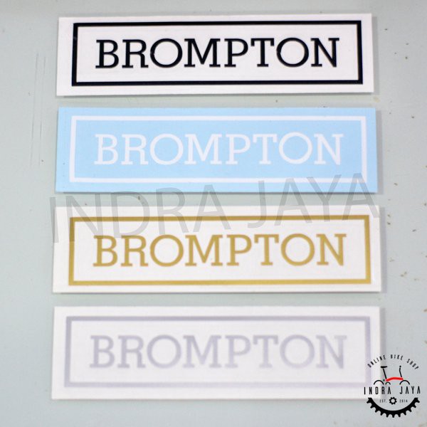 Sepeda Super seller  CUTTING STICKER BROMPTON KOTAK - GOLD Kwalitas Termurah