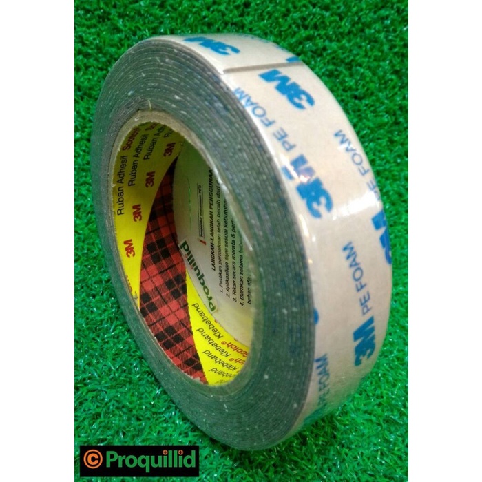 

Hadir Double Pe Foam Tape / Selotip Busa 24 Mm / 1" / 1 In X 4 M - 3M Murah