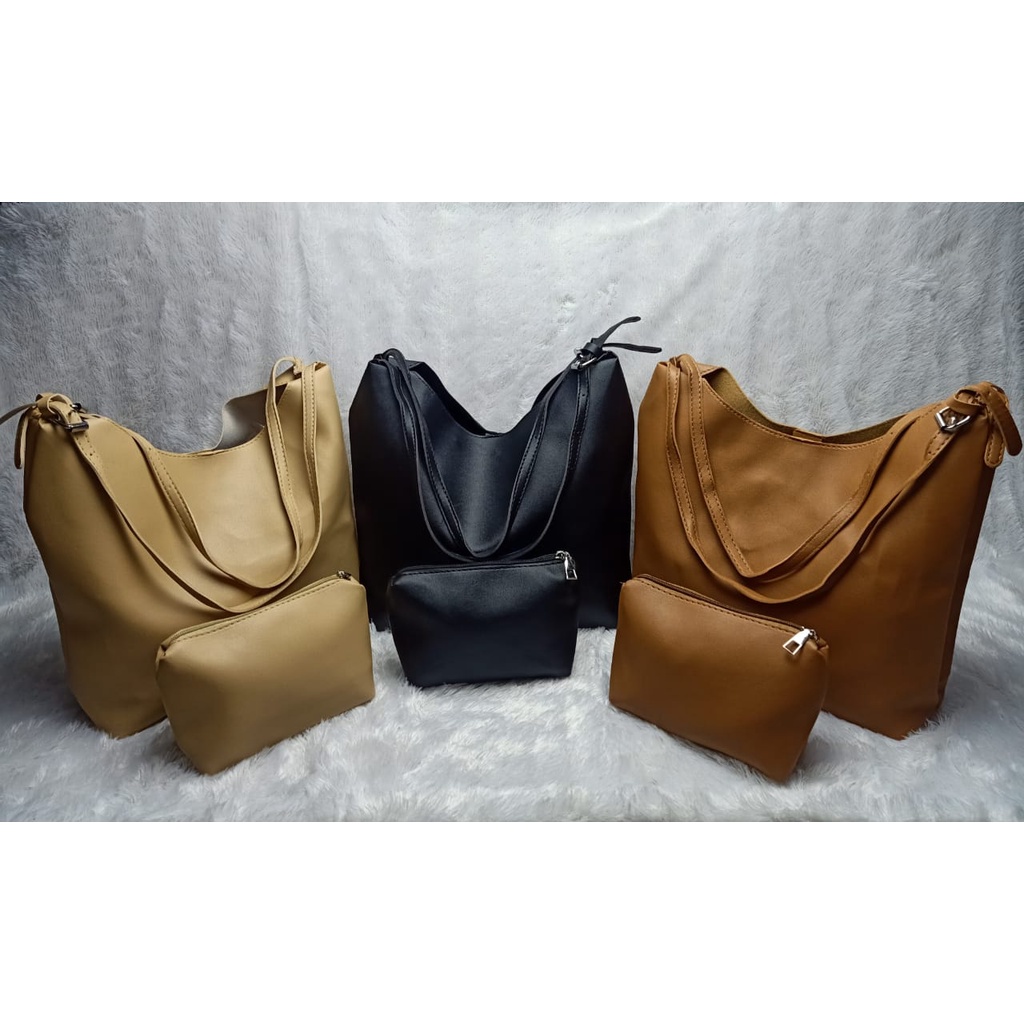 201802 Tas Tote Wanita Import Totebag Cewek Impor Shoulder Bag Cewe (1 KG MUAT 3) (2 in 1) GT1788 JT1225