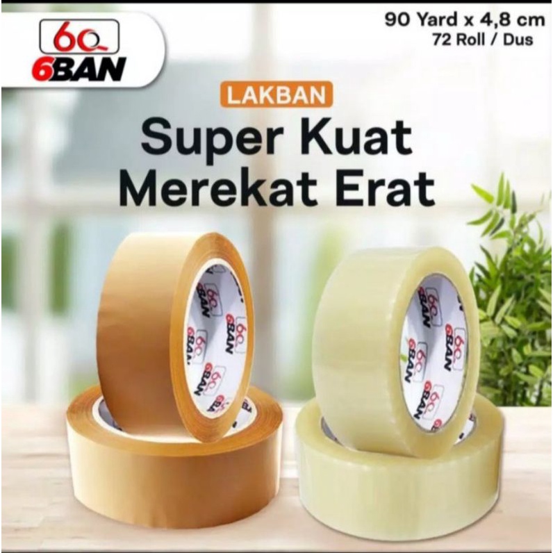 Lakban Daimaru Cokelat / Bening 90 Yard x 48 setara Daimaru