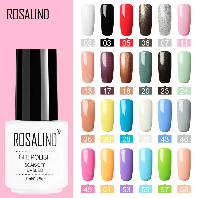 Rosalind Nail Polish Hybrid Varnish Gel Polish Uv Color Vernis Semi Permanent Gel Manicure Primer