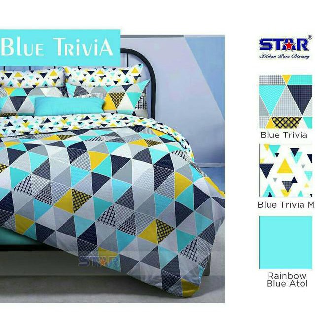 PROMO 30% Sprei STAR Blue Trivia Ukuran 120x200 TERMURAH