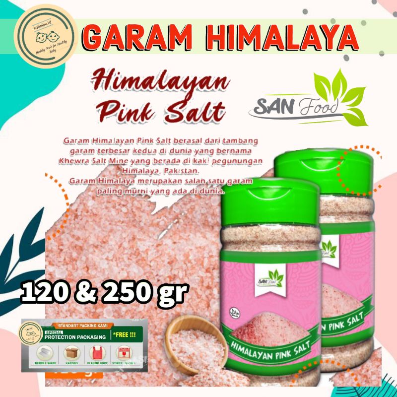 

Himalayan Pink Salt Organik Sanfood 120 & 250 gr