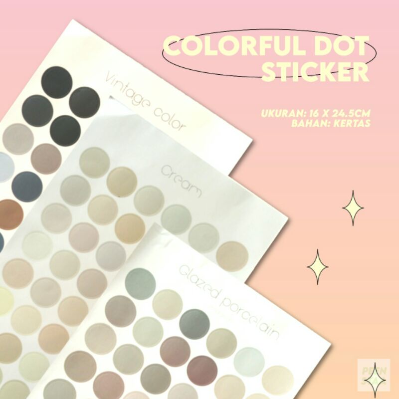 

colorful dot stickers deco