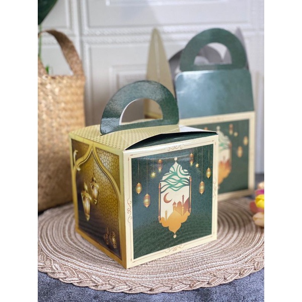 5pcs -Box tenteng kue kering 2 atau 3 toples 500 gram | kotak kue kering idul Fitri