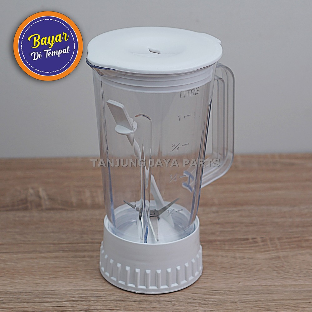 [BAYAR DI TEMPAT] Gelas BLENDER JUS Set Model Miyako Lama/National-Mounting/Tutup/Pisau