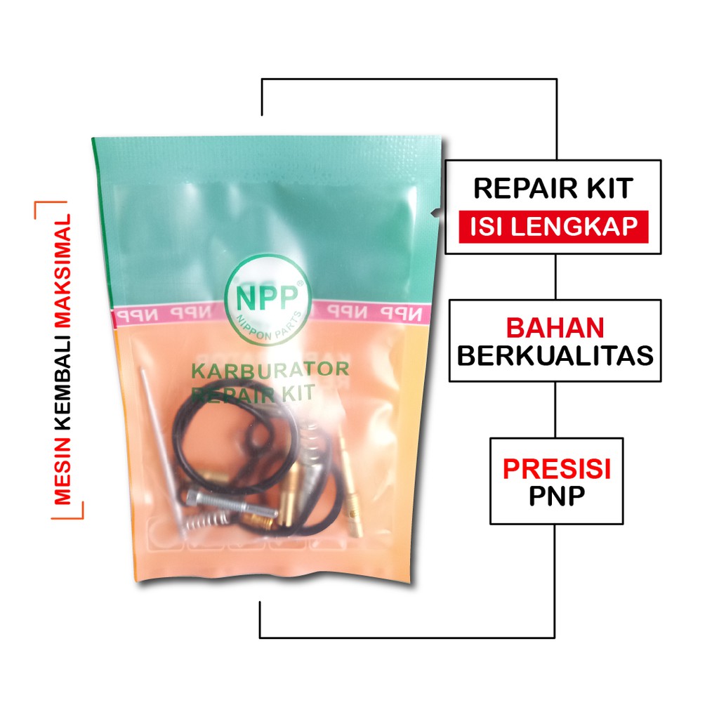 NPP RepairKit Karburator GL100 Parkit Carbu Carburator Set Daleman Karbu