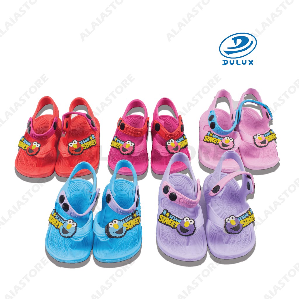 SANDAL JAPIT LET GUNUNG DULUX (175E) UNTUK BAYI MOTIF SESAME ELMO 20-25