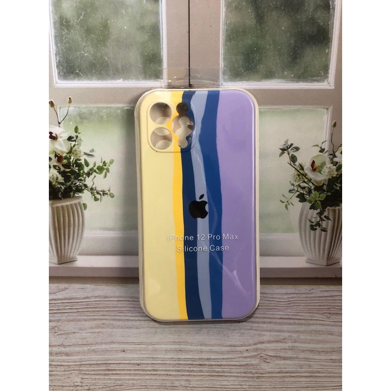CASE IPHONE 12 PRO MAX SILIKON CASE NEW RAINBOW COVER IPHONE 12 PROMAX