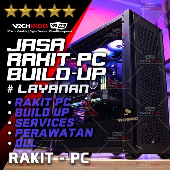 Jual Jasa Rakit Pc Build Up Upgrade Shopee Indonesia