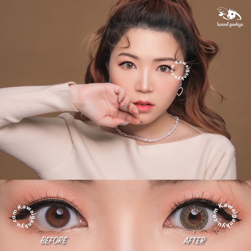 KawaiGankyu softlens - Princess ellena hazel (1botol)