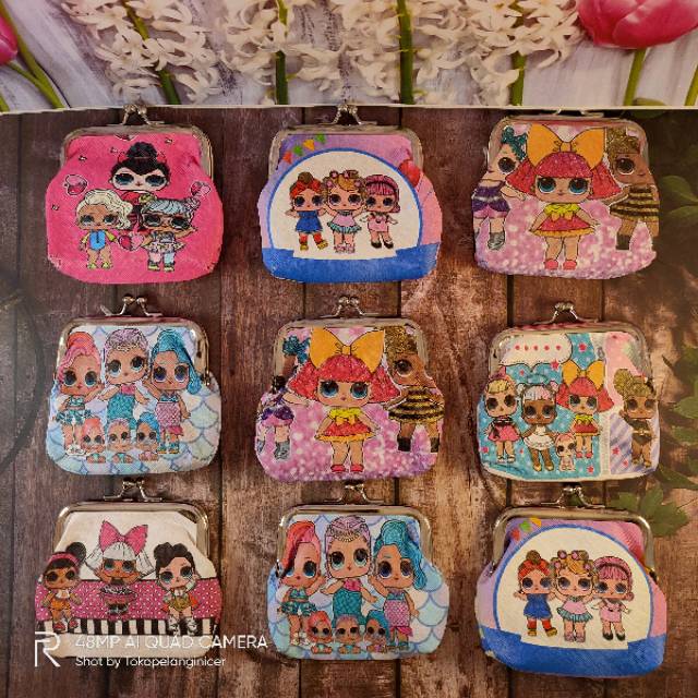 Dompet Koin Dompet Karakter Mini Penyimpanan Uang