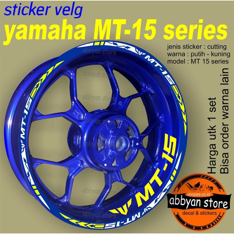 stiker termurah stiker velg yamaha MT 15
