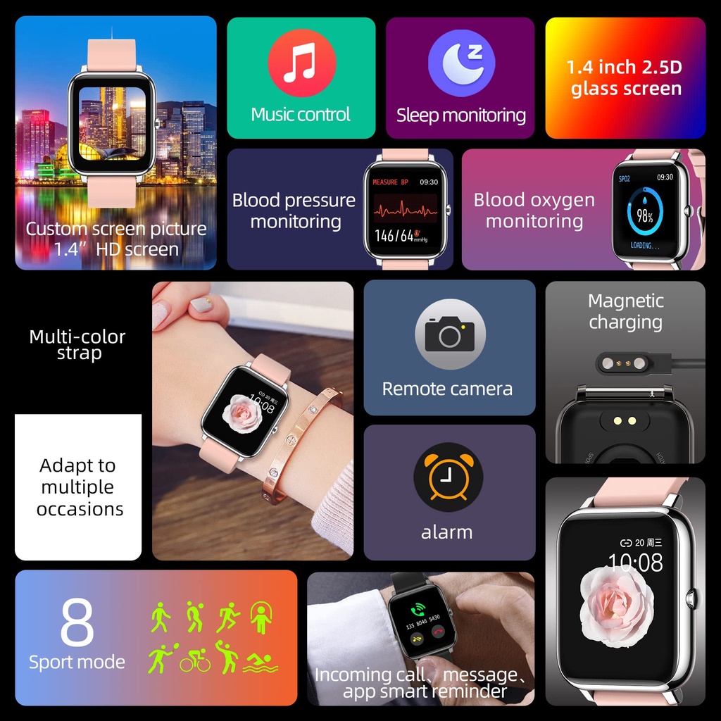 Bozlun jam smartwatch wanita anti air ip68 outdoor jam tangan olahraga pria android ios