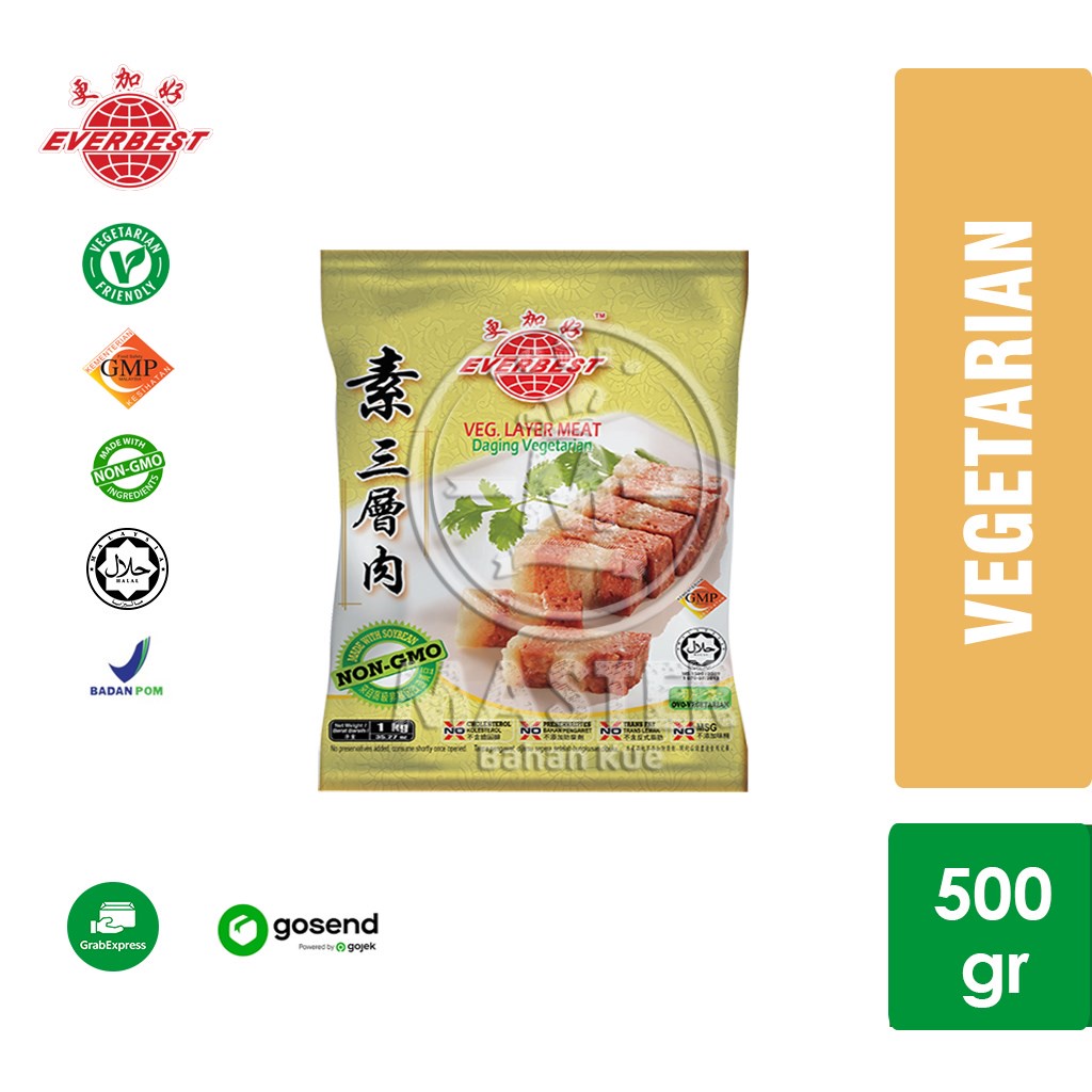 

Everbest Layer Meat Samcan Daging Vegetarian 500gr [KHUSUS INSTANT]