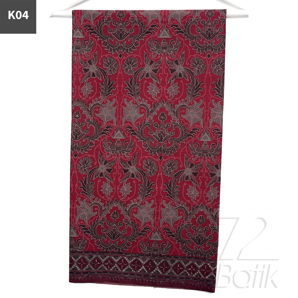 KAIN BATIK PREMIUM Bahan Katun Motif Kembang Taman Warna Hitam 721130 Cap 72 Jarik Jarit Samping Kebat Panjang Batik Katun Modern Premium Bahan Seragam Batik Pernikahan Kantor Keluarga Murah Kamen Jadi Batik Bali Lembaran