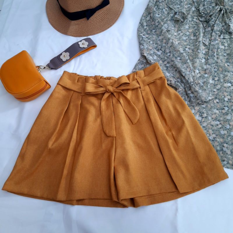 Short Paper Pants Celana Pendek Santai Wanita