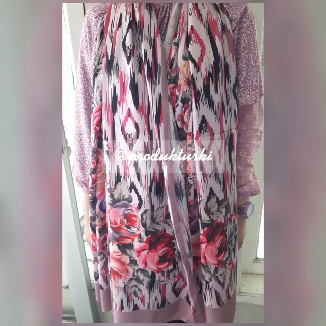 Pashmina Turki Printed (twill) soft purple