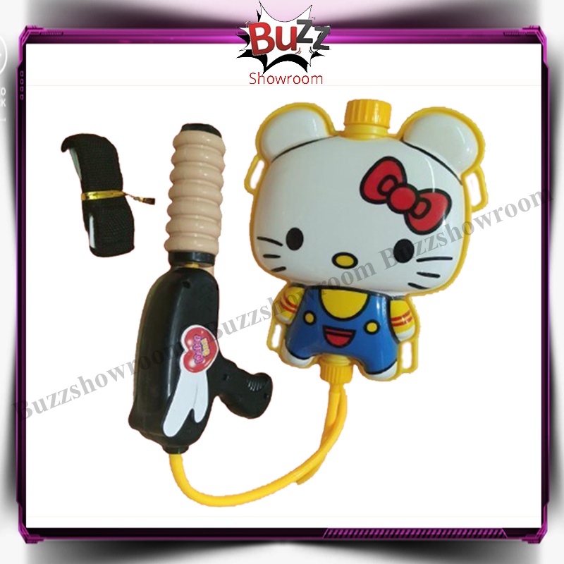 Water Gun Backpack Mainan Anak Tas Pistol Air Senapan Batman Hello Kitty