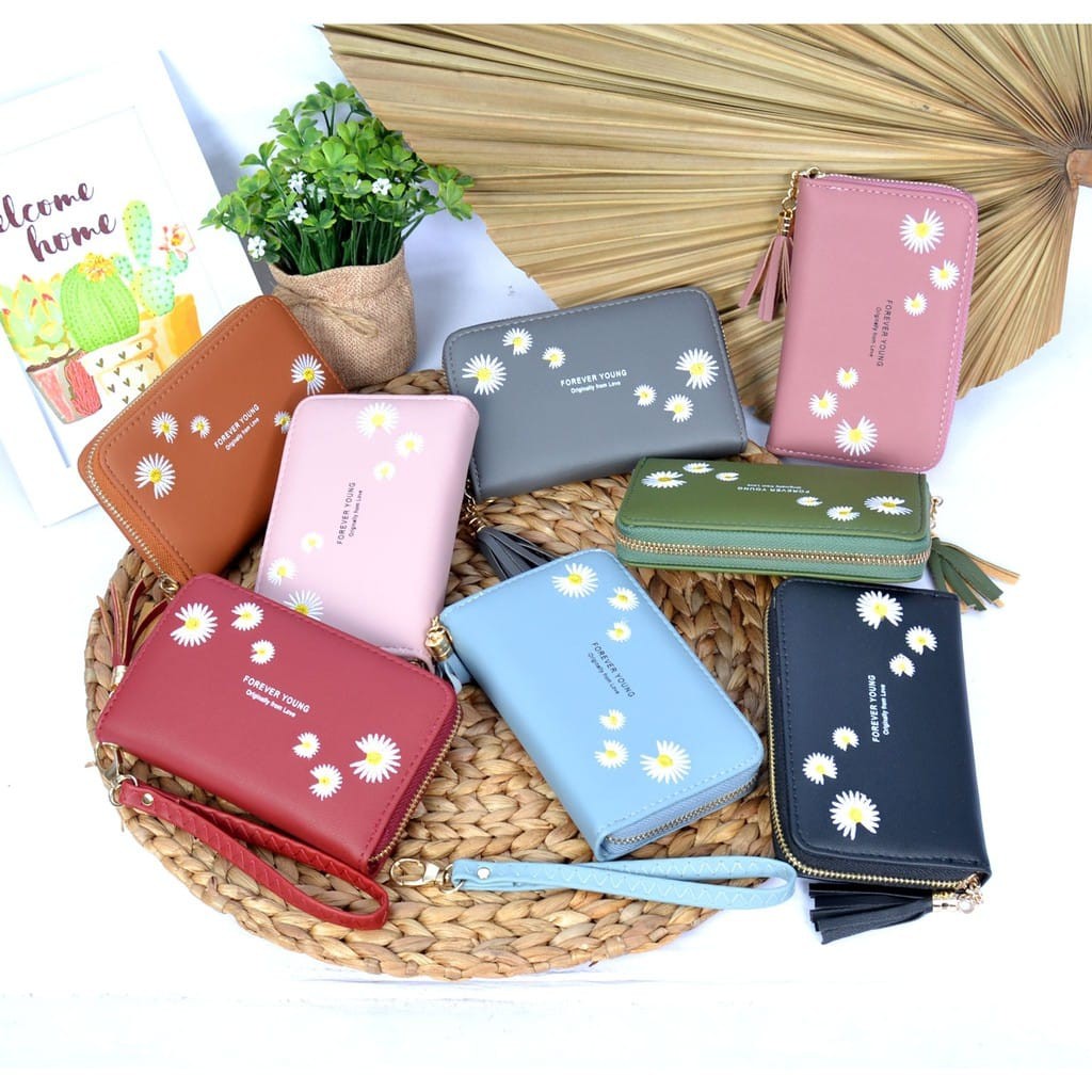 DOMPET FY BORDIR PUTIK BUNGA 2302 25