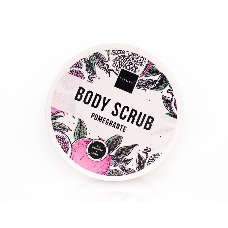 Scarlett Body Scrub Romansa Pomegranate Coffee Perawatan Kebersihan Kulit Tubuh By Myshopbdg22