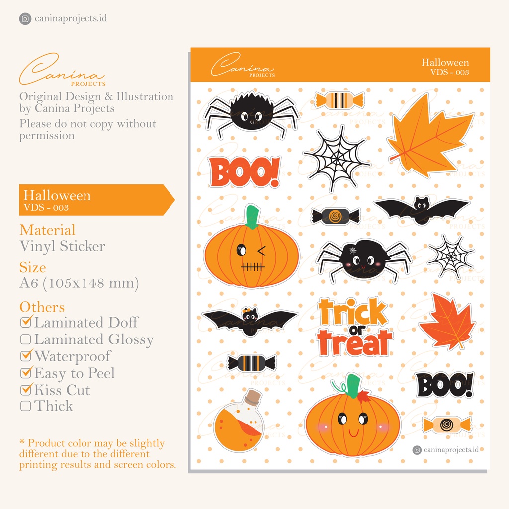 

Sticker Deco Journal Halloween VDS-003