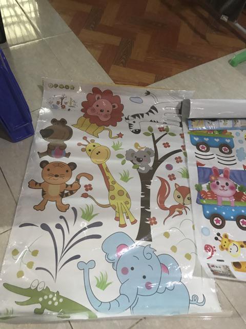 Ay9221 Animal Paradise Wallsticker Wall Stiker 60x90